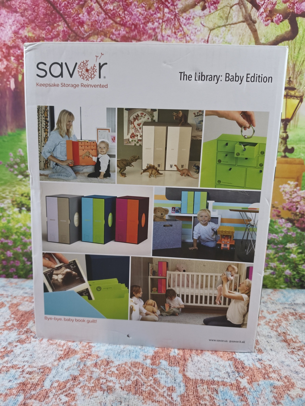 Savor The Library Baby Edition Keepsake Storage Reinvented New In Box.